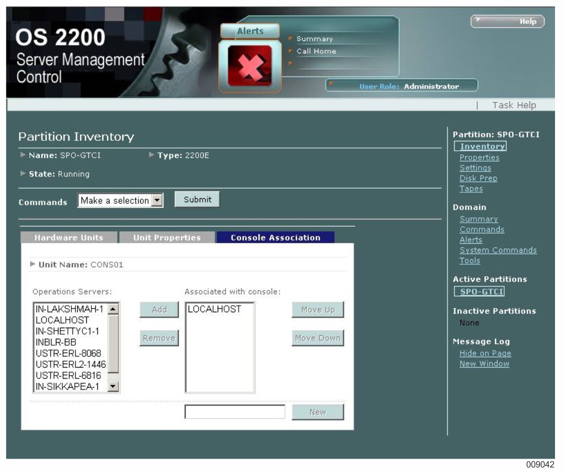 Server Management Control Client Window