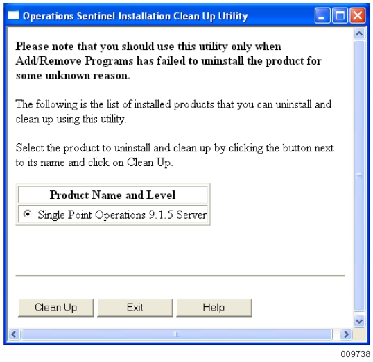 Installation Clean Up Utility