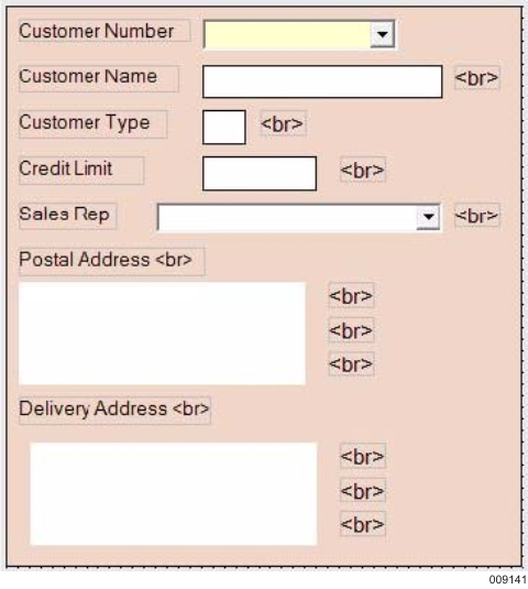 Form on a Mobile Screen