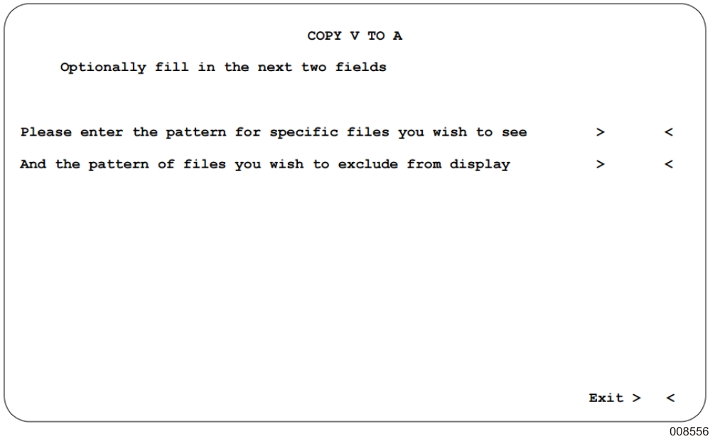 COPYV2A Directory Screen