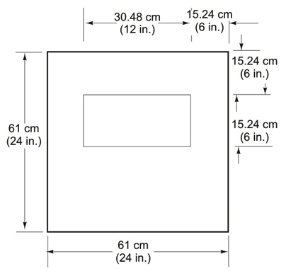 Raised Floor Panel Cutout